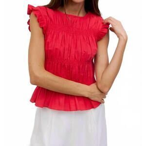 NEW MOD REF eugenie top in red